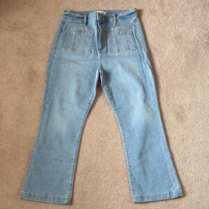 LOFT Sky Blue Flare Jeans